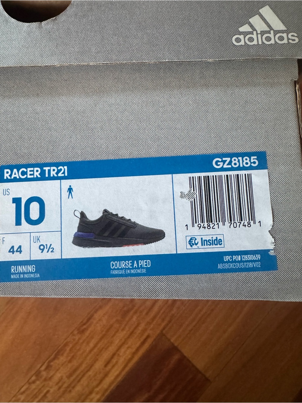 adidas Racer TR21 Men's Blackgray/green with Purple Accent GR8185